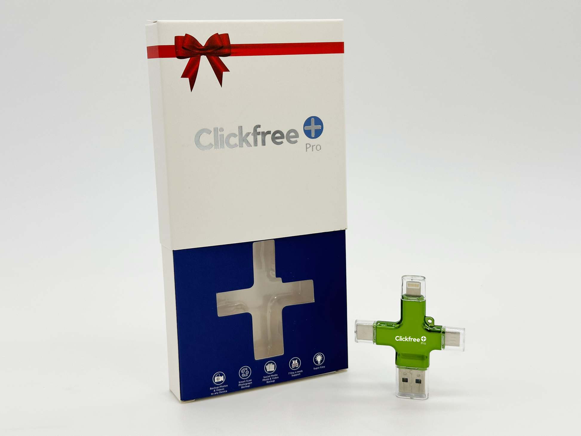 ClickFree Pro 64GB Universal Photo & Video Saver - Chrome Edition - Clickfree