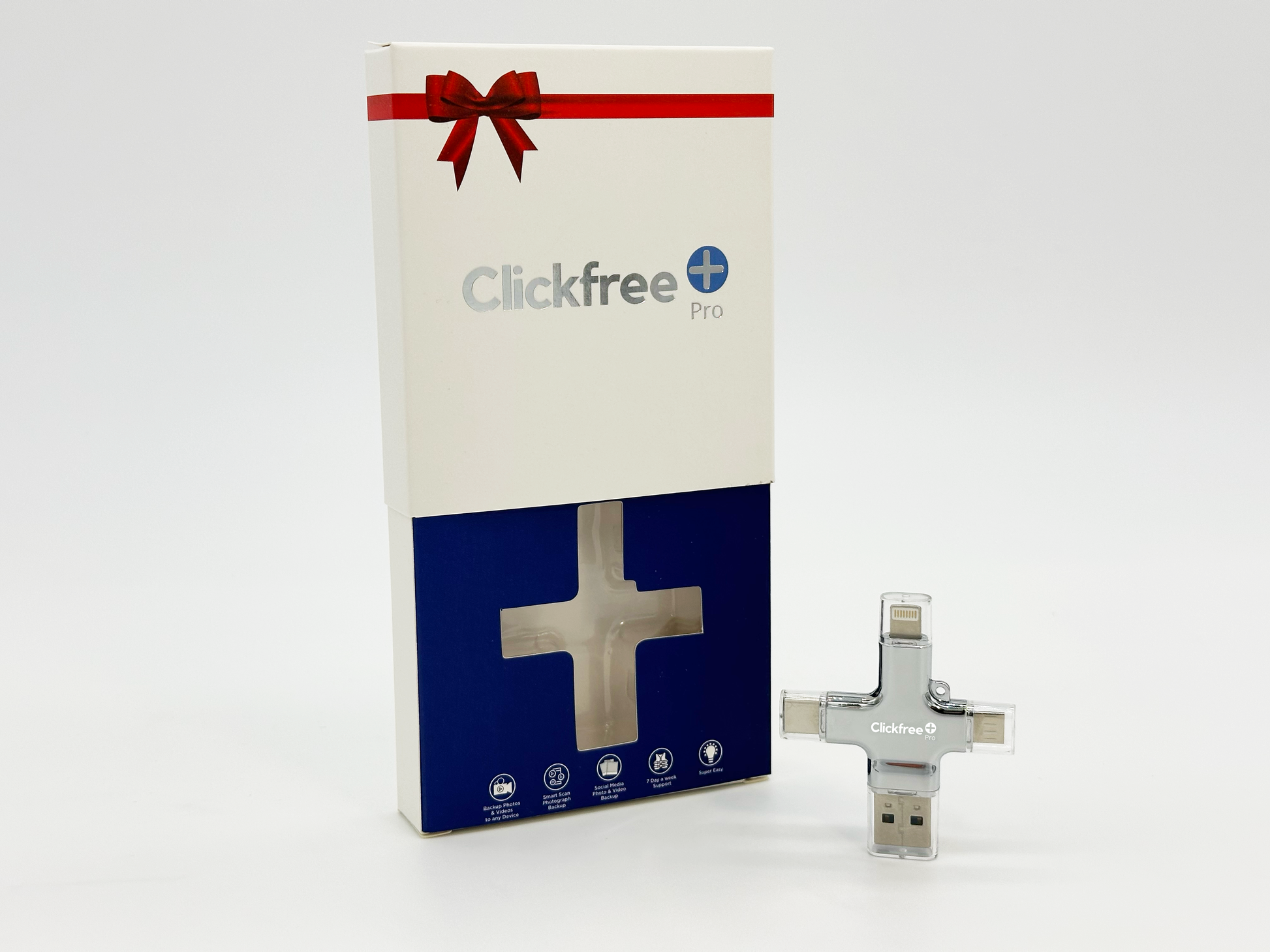 ClickFree Pro 64GB Universal Photo & Video Saver - Chrome Edition - Clickfree